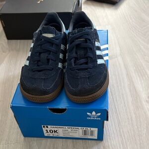 Adidas Dark Blue Sneakers with White Accents